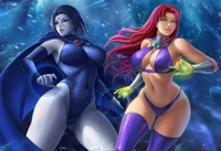 Starfire and Raven