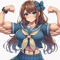 Muscle girl Michelle