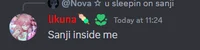 sanji inside me