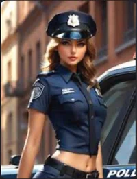 cute police collegue