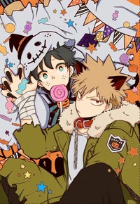 bakudeku halloween