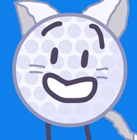 Cat golf ball