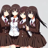 Four hot roommates