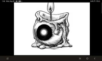 The eye ball candle 