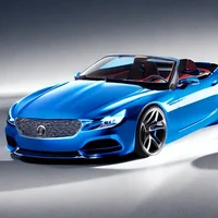 blue convertible