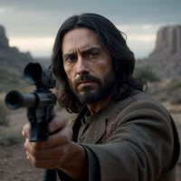 Jesus With Gun