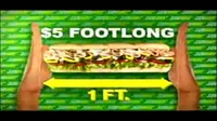 1 ft subway sandwich