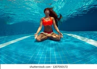 Underwater woman