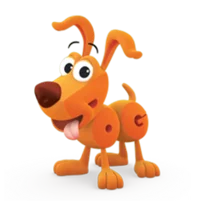 Dog from wordworld