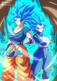Girl goku and vegeta