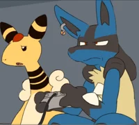 Ampharos and Lucario