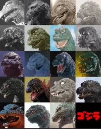 A bunch of godzillas