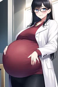 Pregnant doctor