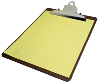 Clipboard with Paper
