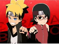 Boruto y Sarada 