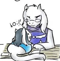 Toriel and Temmie 