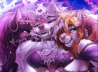 Halloween Furry Trio