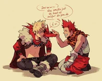 Kirishima and Bakugo