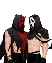 Devil and Ghost face