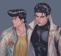 Jotaro and Josuke