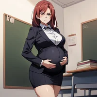 Pregnant teacher