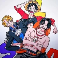 Ace Sabo and Luffy 