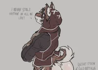 Femboy dog thief