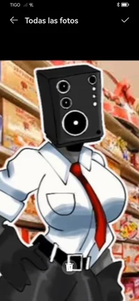 Big speaker woman