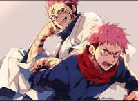 Yuji and Sukuna 