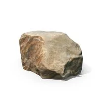 a rock