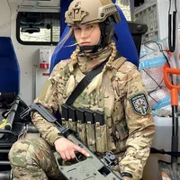 Ukraine soldier girl