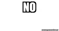 only says no