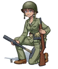 US Marine girl