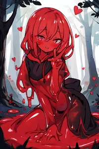 Red slime girl