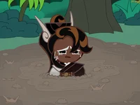 Caramel arrow cookie