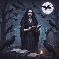 Goth Witch Raven