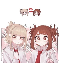 Toga and Uraraka