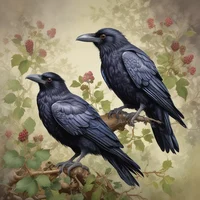 bramble and a raven