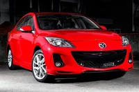 A Red Mazda 3
