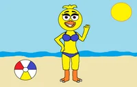 Chica at the Beach