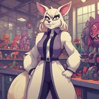 Giant female furry