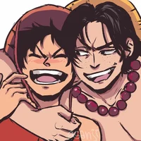Luffy y Ace
