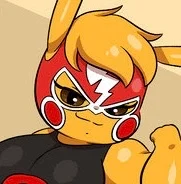 Anthro Pikachu Libre