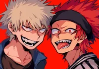 Kirishima and Bakugo