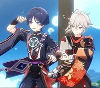 Scaramouche y kazuha