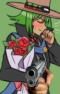 Teruya with a gun
