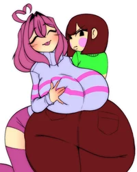 Chara and Frisk