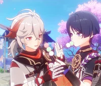 Scara and Kazuha 