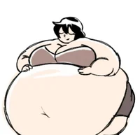 Fat girl on a bikini