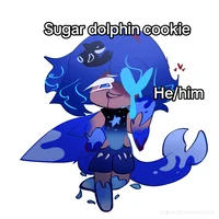 Sugar dolphin cookie
